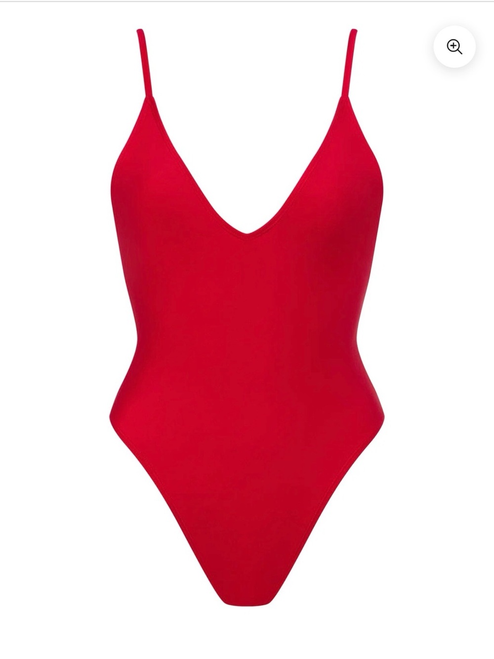 New Women’s Cherry Red One-Piece Swimsuit with Cross Back Straps tie